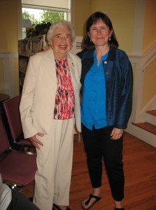 With my elementary school music teacher, Miss Dill, who came to the Springhill launch and who was the inspiration for Miss Dill in The Power of Harmony:)