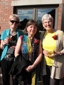 At the Atlantic Book Awards, 2014, PEI, with Jackie Halsey and Jill MacLean (Jill won the Ann Connor Brimer Award, I didn't:)