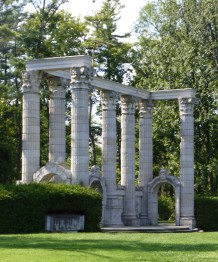 Salvaged art (Guild Gardens - rescued from buildings being demolished for skyscrapers)