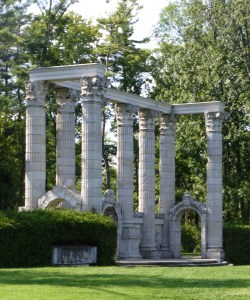 Salvaged art (Guild Gardens - rescued from buildings being demolished for skyscrapers)